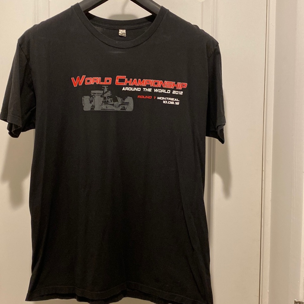 Vintage World championship Formula One 2012 T-shirt, lightweight 100% cotton